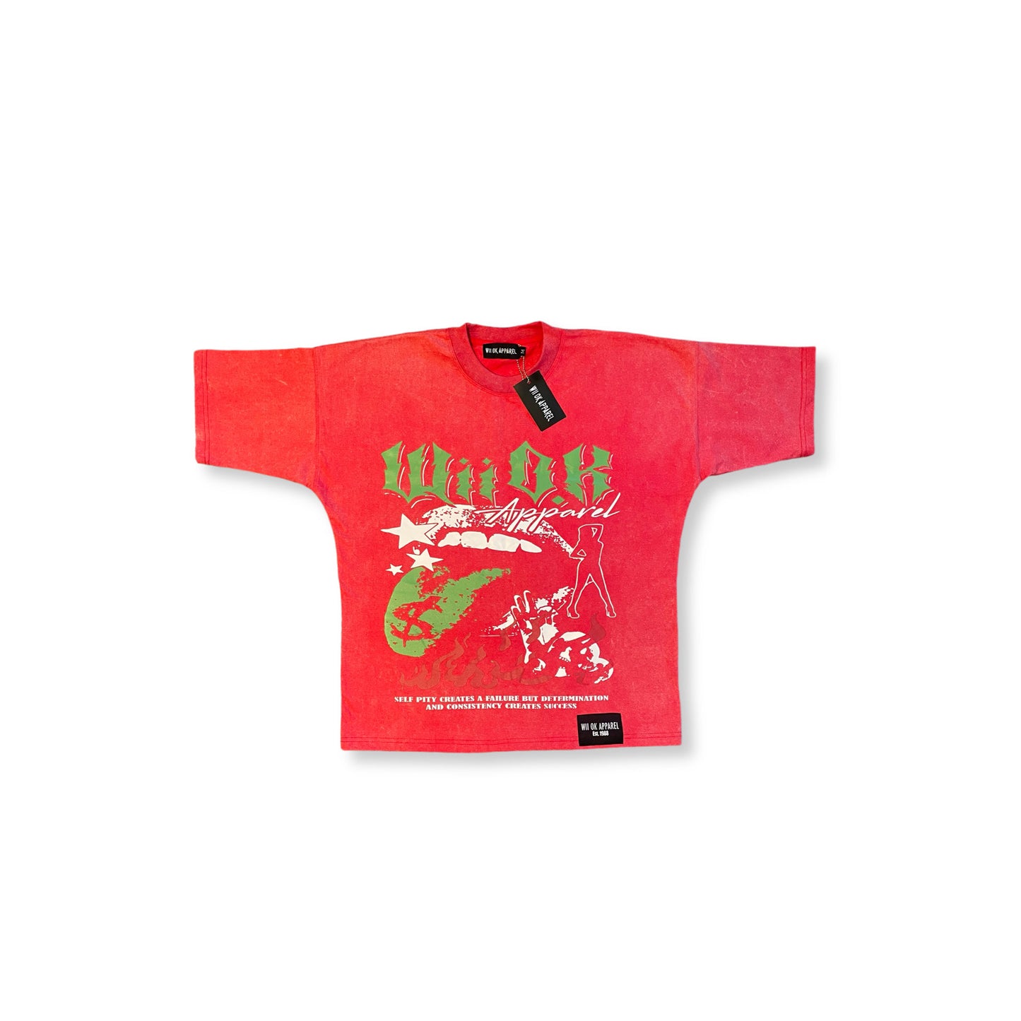 WII OK Rockstar Top in Acid Washed Black for Ultimate Style (LIMITED TIME OFFER)