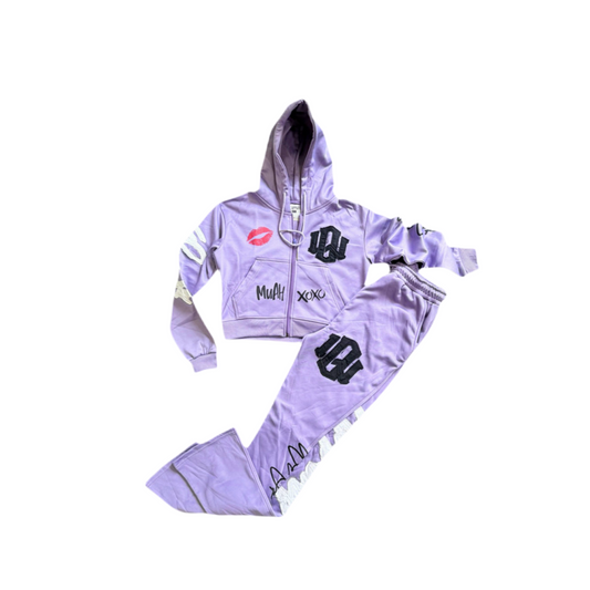 Ladies Crop Jogger PURPLE - Stylish & Comfortable